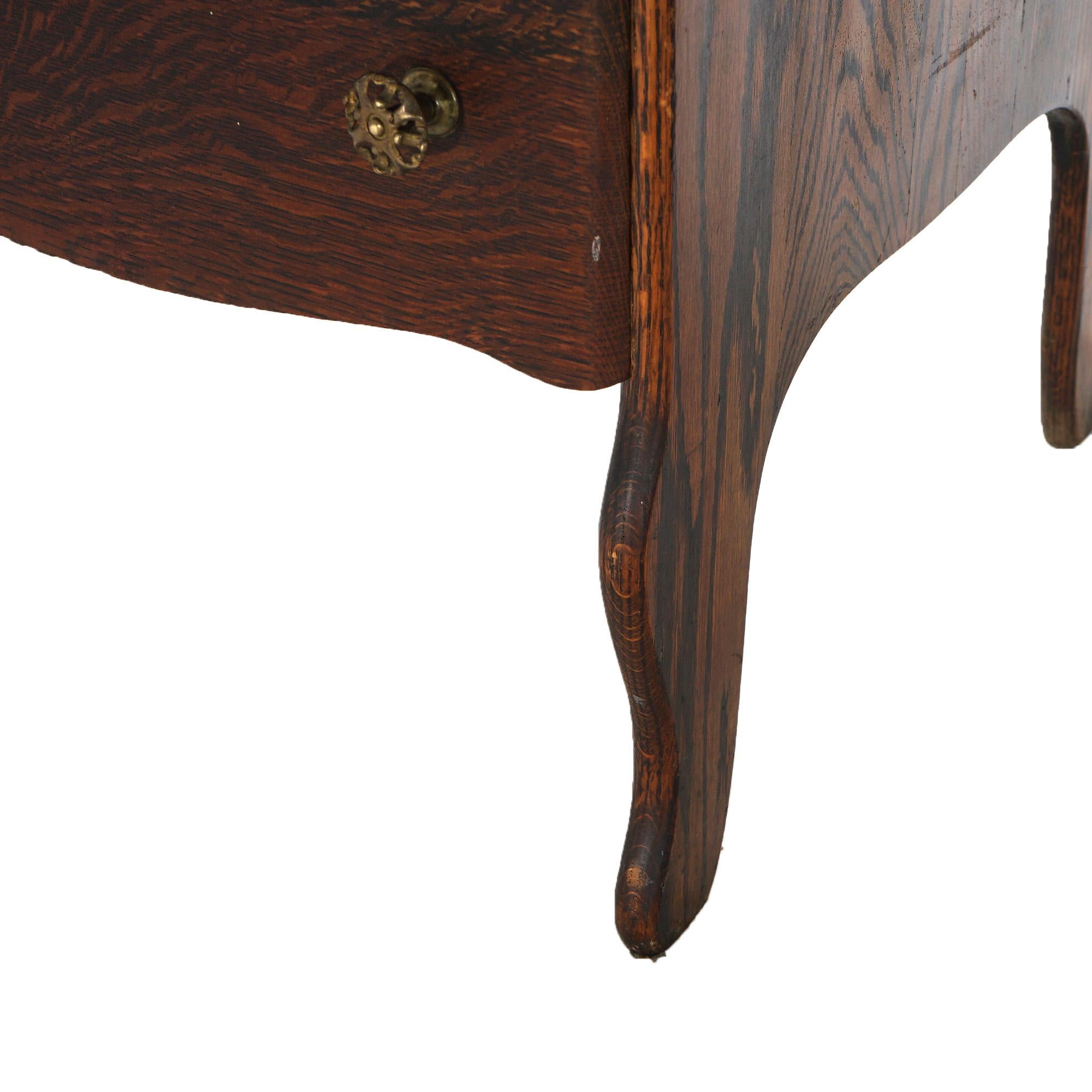 Antique Edison Phonograph Oak Cylinder Cabinet Circa 1900 4