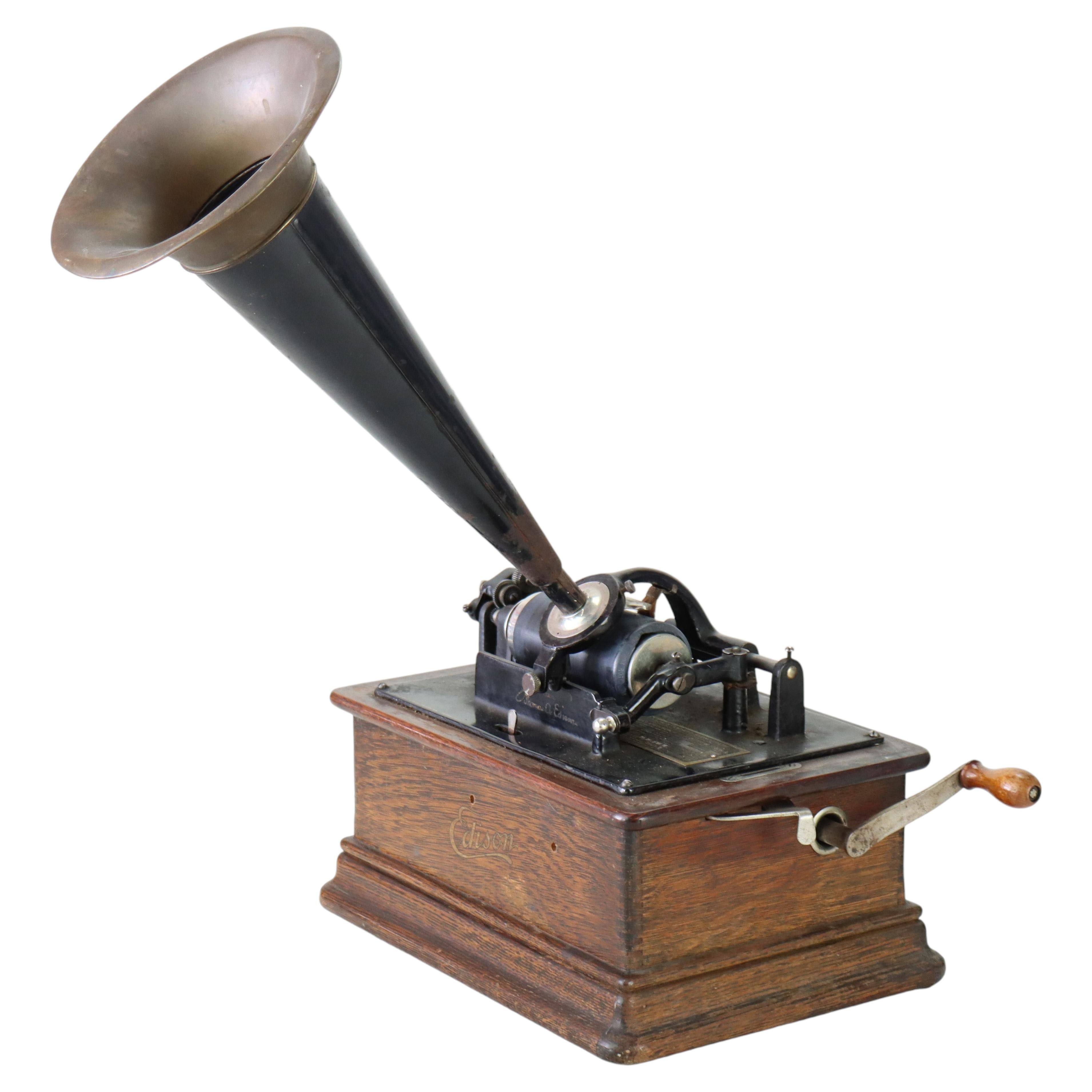 How old is the Edison phonograph?