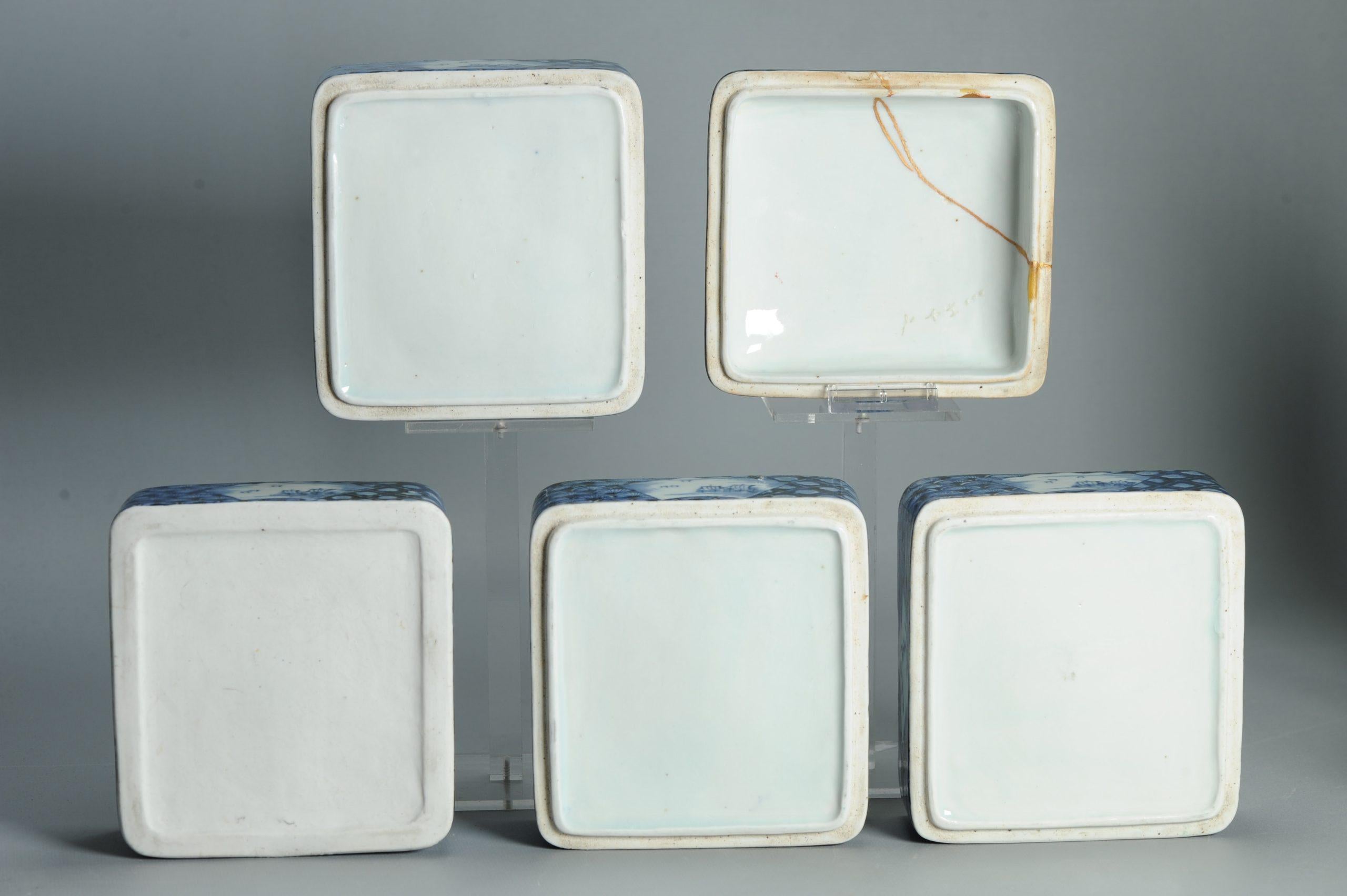 Antike Edo 18/19. Jh. Japanische Jubako Ikegawa Ware Teezeremonie Box Japan im Angebot 2