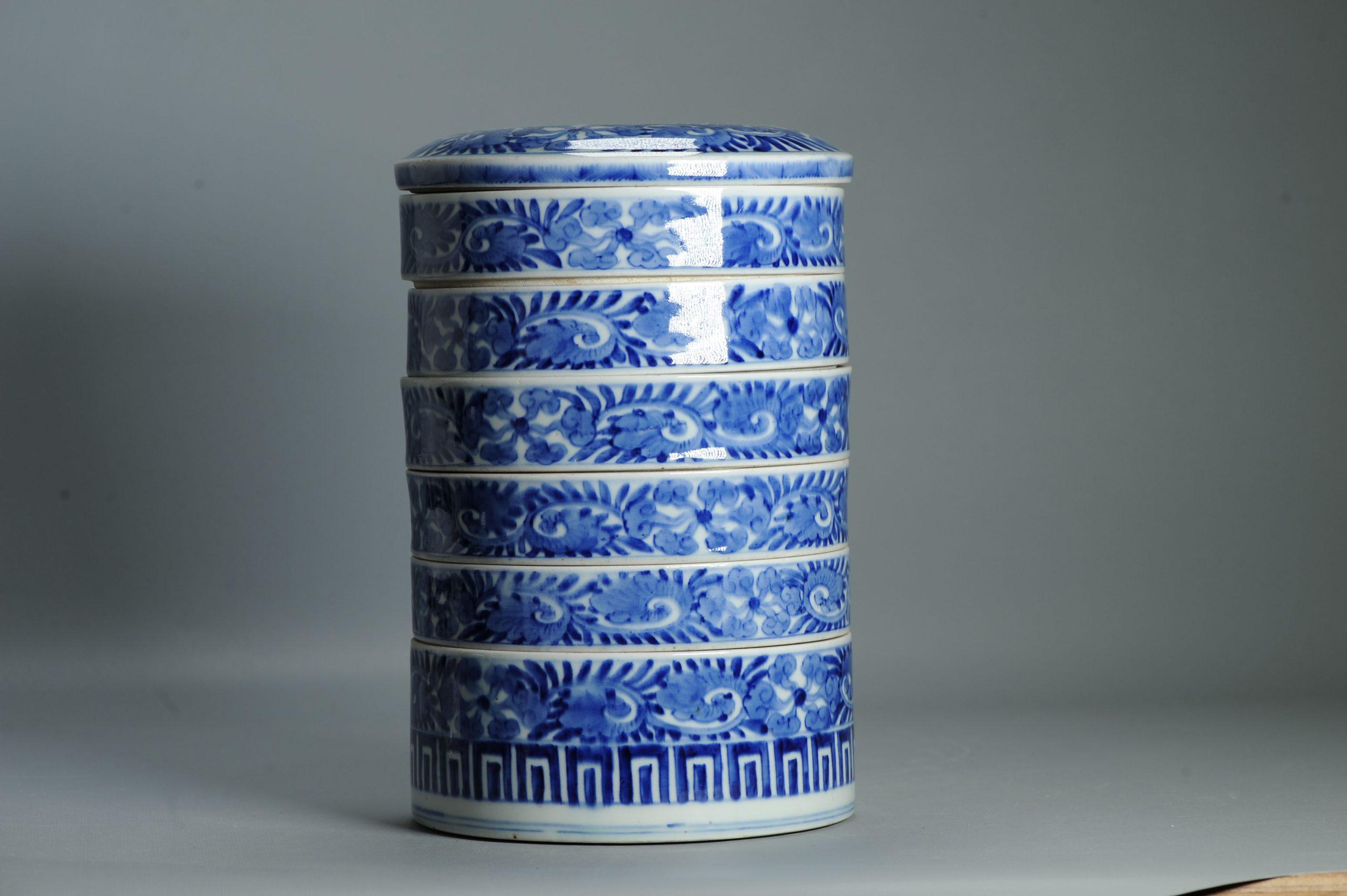 Ancienne boîte à nourriture japonaise Edo 19C Ikegawa Ware Boîte pour la cérémonie du thé Japon en vente 5