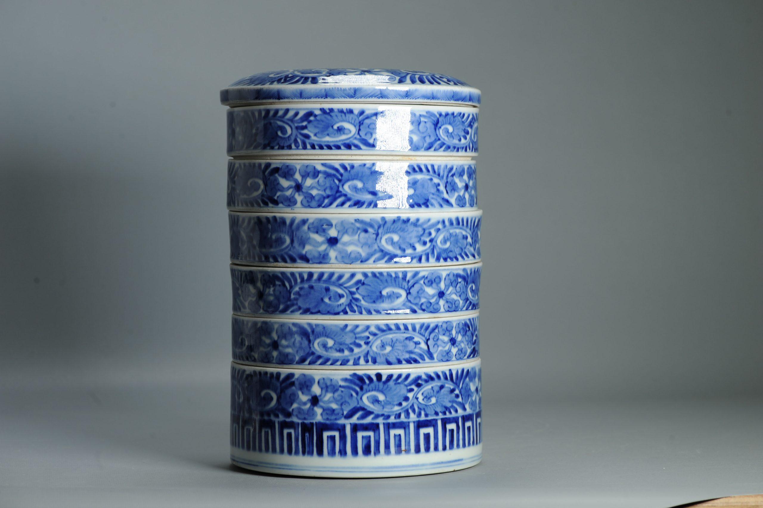 Ancienne boîte à nourriture japonaise Edo 19C Ikegawa Ware Boîte pour la cérémonie du thé Japon en vente 6