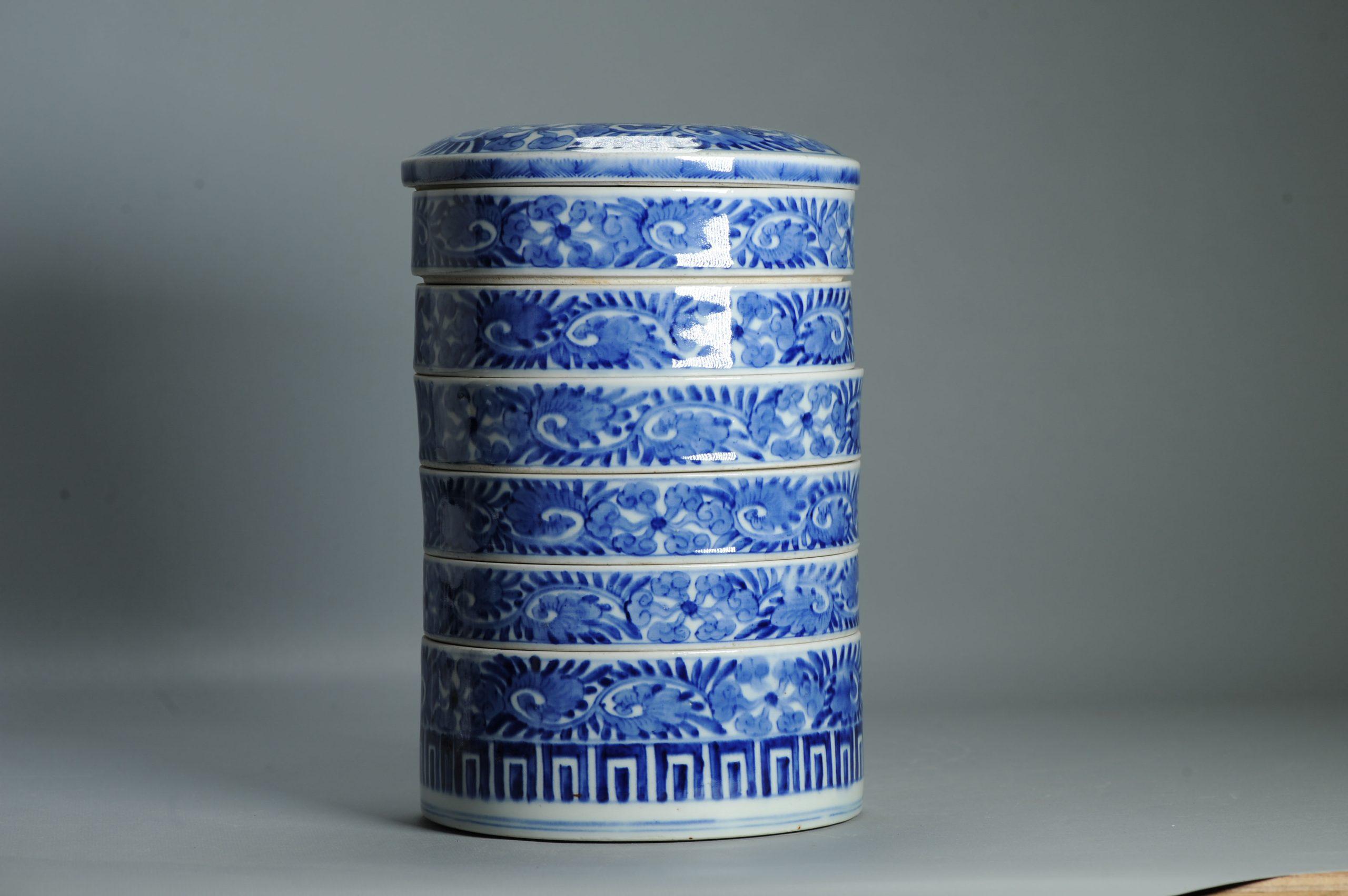 Ancienne boîte à nourriture japonaise Edo 19C Ikegawa Ware Boîte pour la cérémonie du thé Japon en vente 1