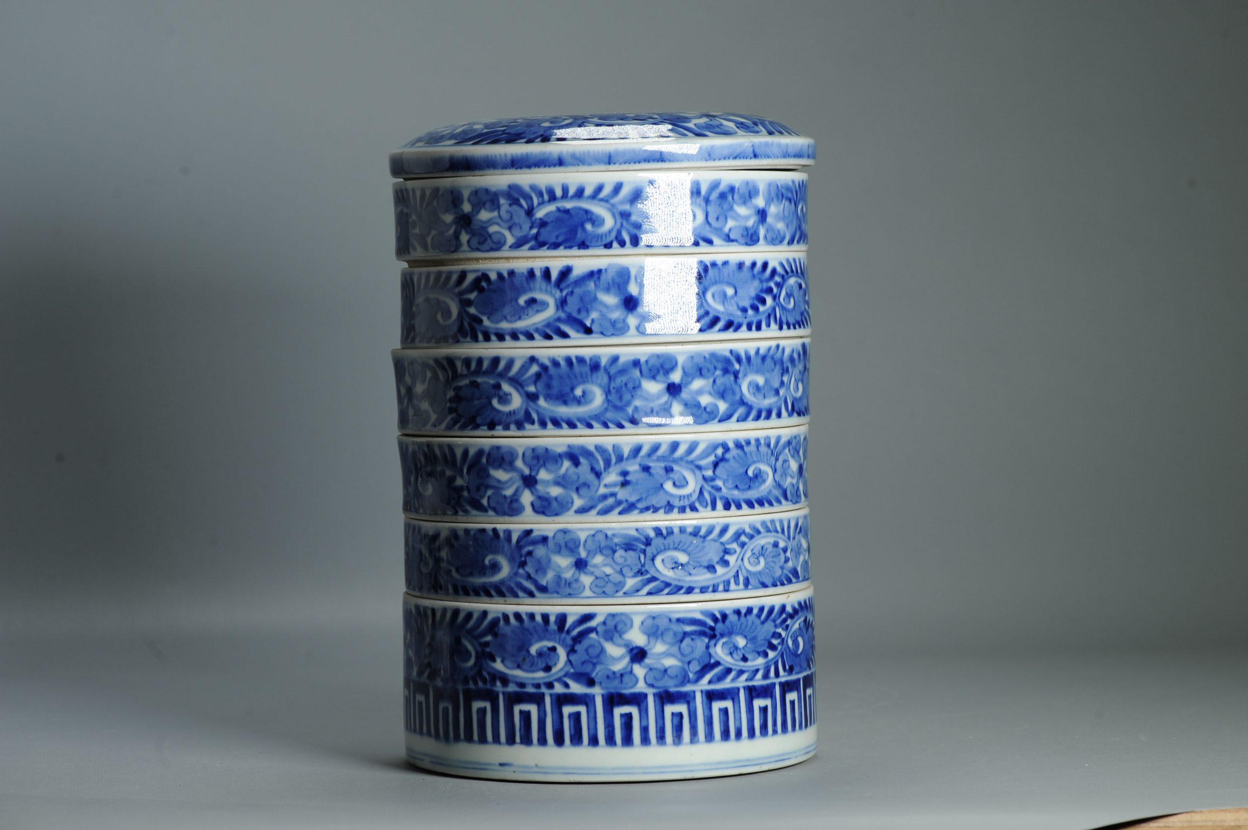 Ancienne boîte à nourriture japonaise Edo 19C Ikegawa Ware Boîte pour la cérémonie du thé Japon en vente 2