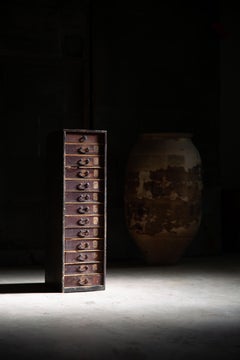 Antique Japanese Edo Tansu Chest, Multi Drawer Cabinet, Excellent Interior