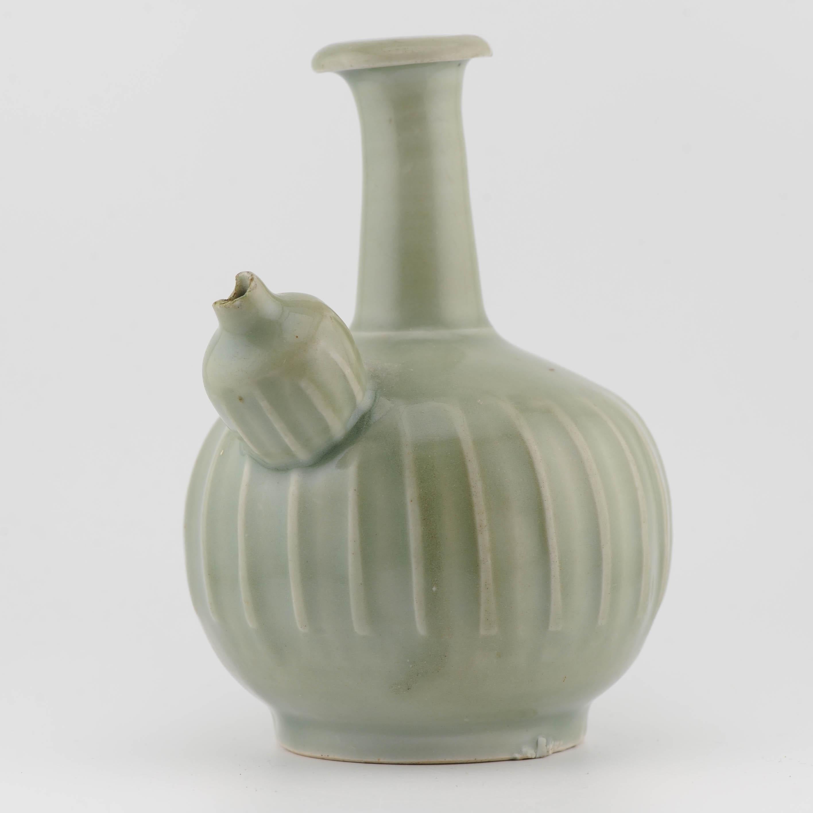 Antica porcellana giapponese di Celadon Ghendi del periodo Edo del XVII secolo, oggetto raro in vendita 6