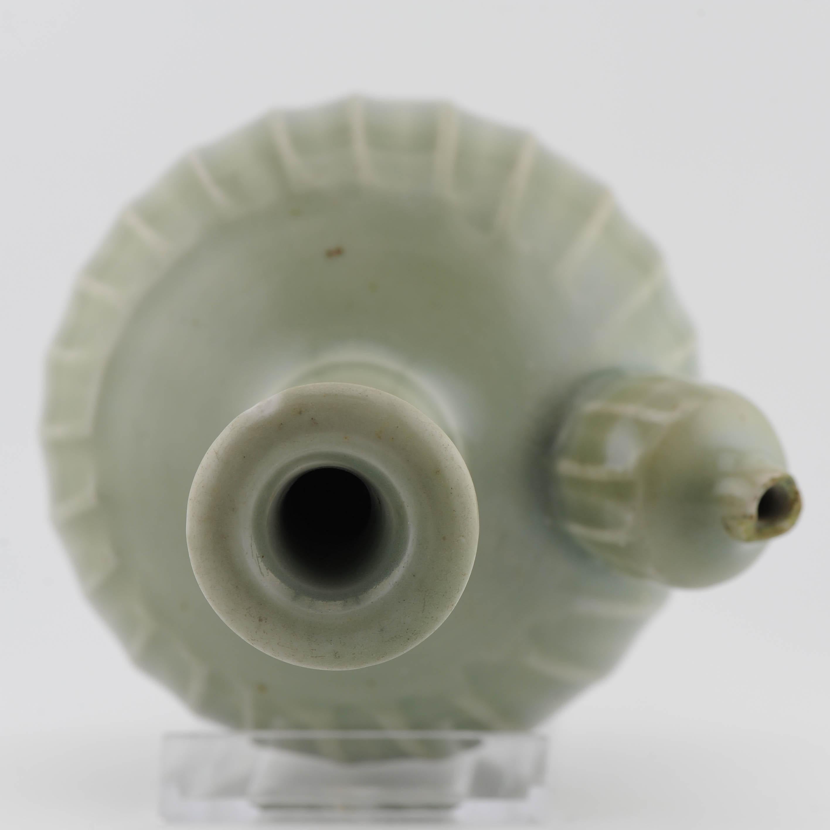 Antica porcellana giapponese di Celadon Ghendi del periodo Edo del XVII secolo, oggetto raro in vendita 1