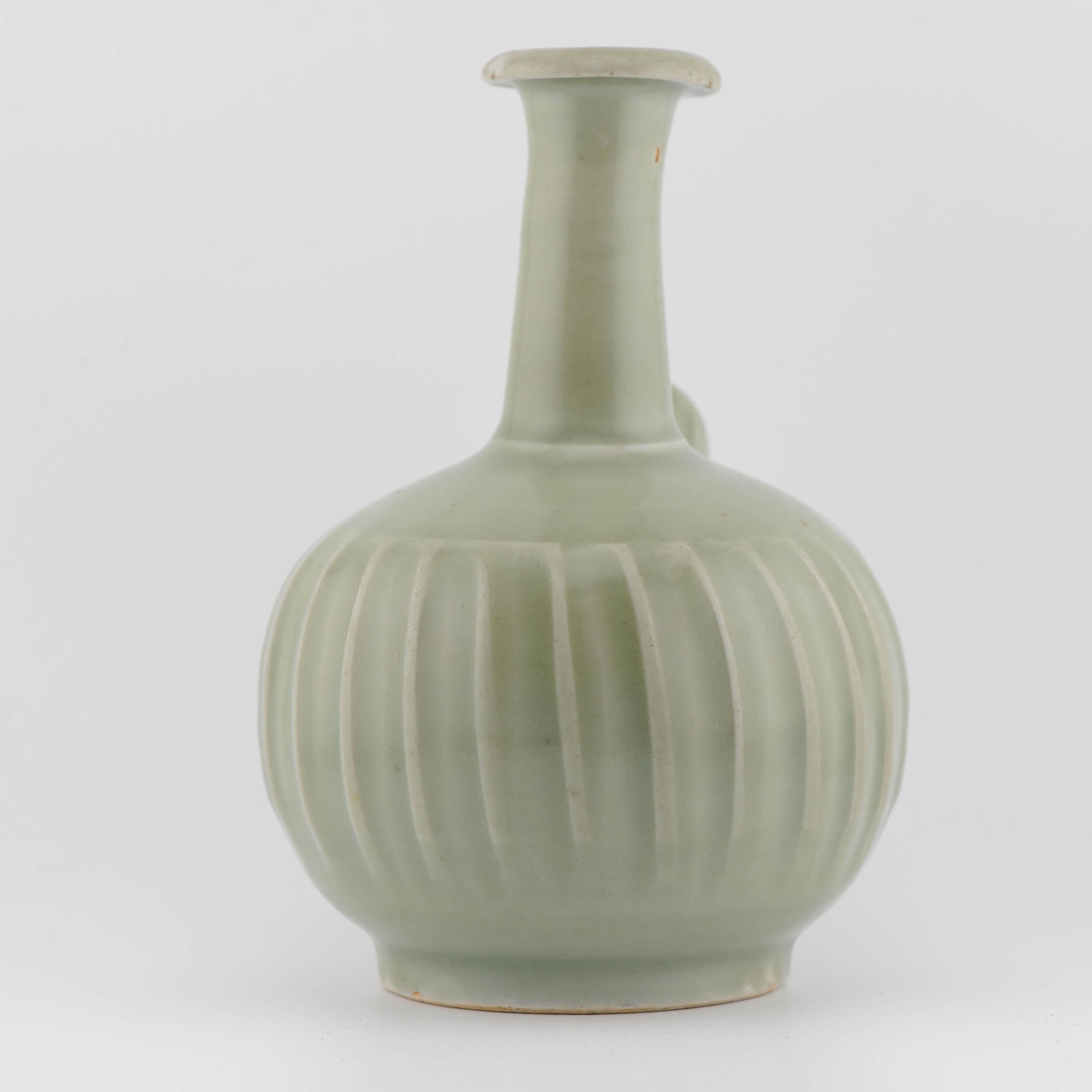 Antica porcellana giapponese di Celadon Ghendi del periodo Edo del XVII secolo, oggetto raro in vendita 4