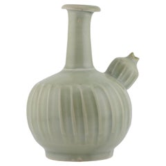 Ancien objet rare céladon Ghendi en porcelaine japonaise de la période Edo 17C