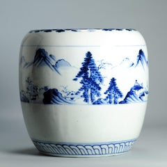 Antique Edo period 18/19th century Japanese Bowl Washer for the Tea Ceremony