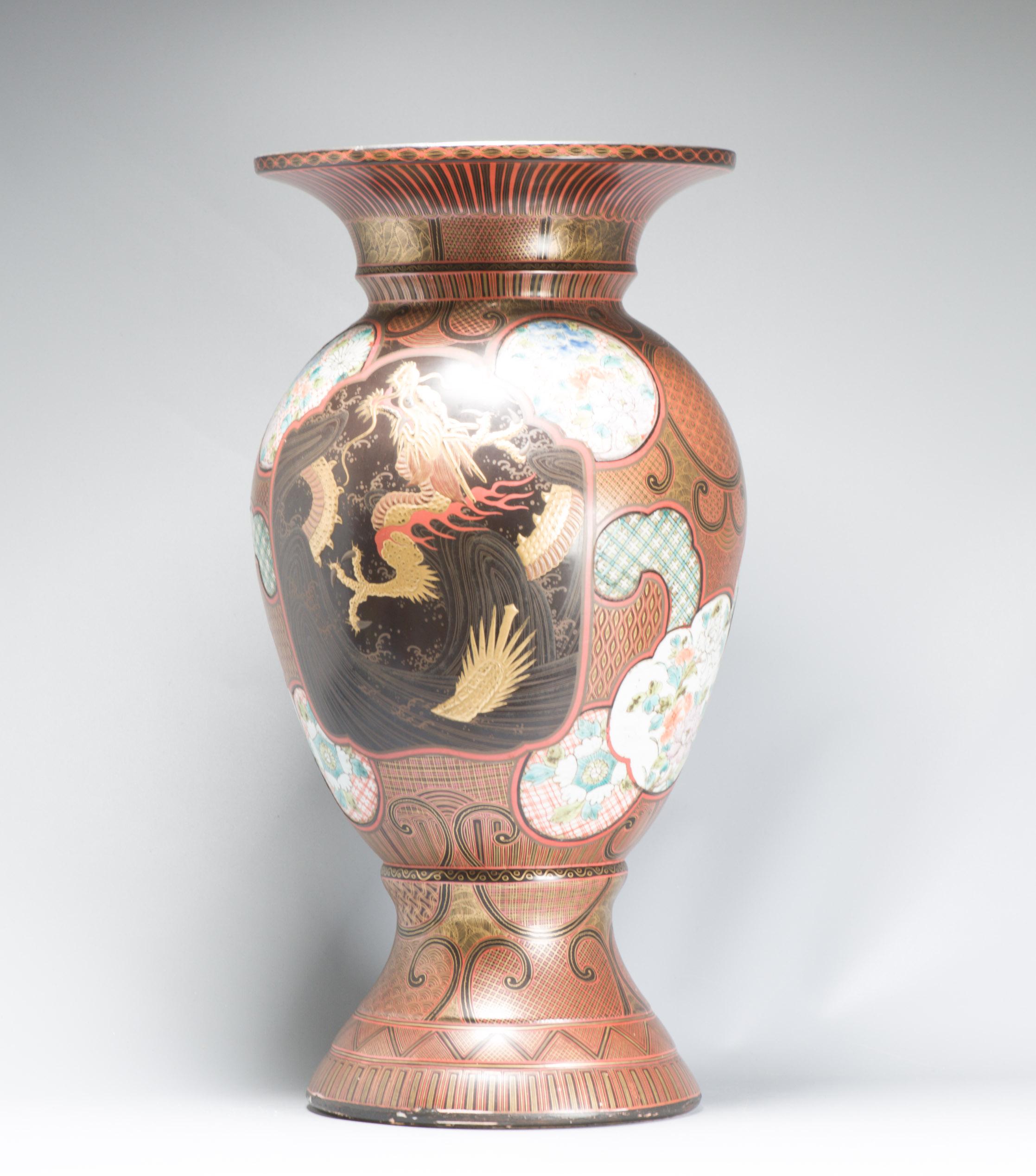 Antico vaso laccato giapponese del periodo Edo del XIX secolo di qualità superiore Giappone in vendita 6