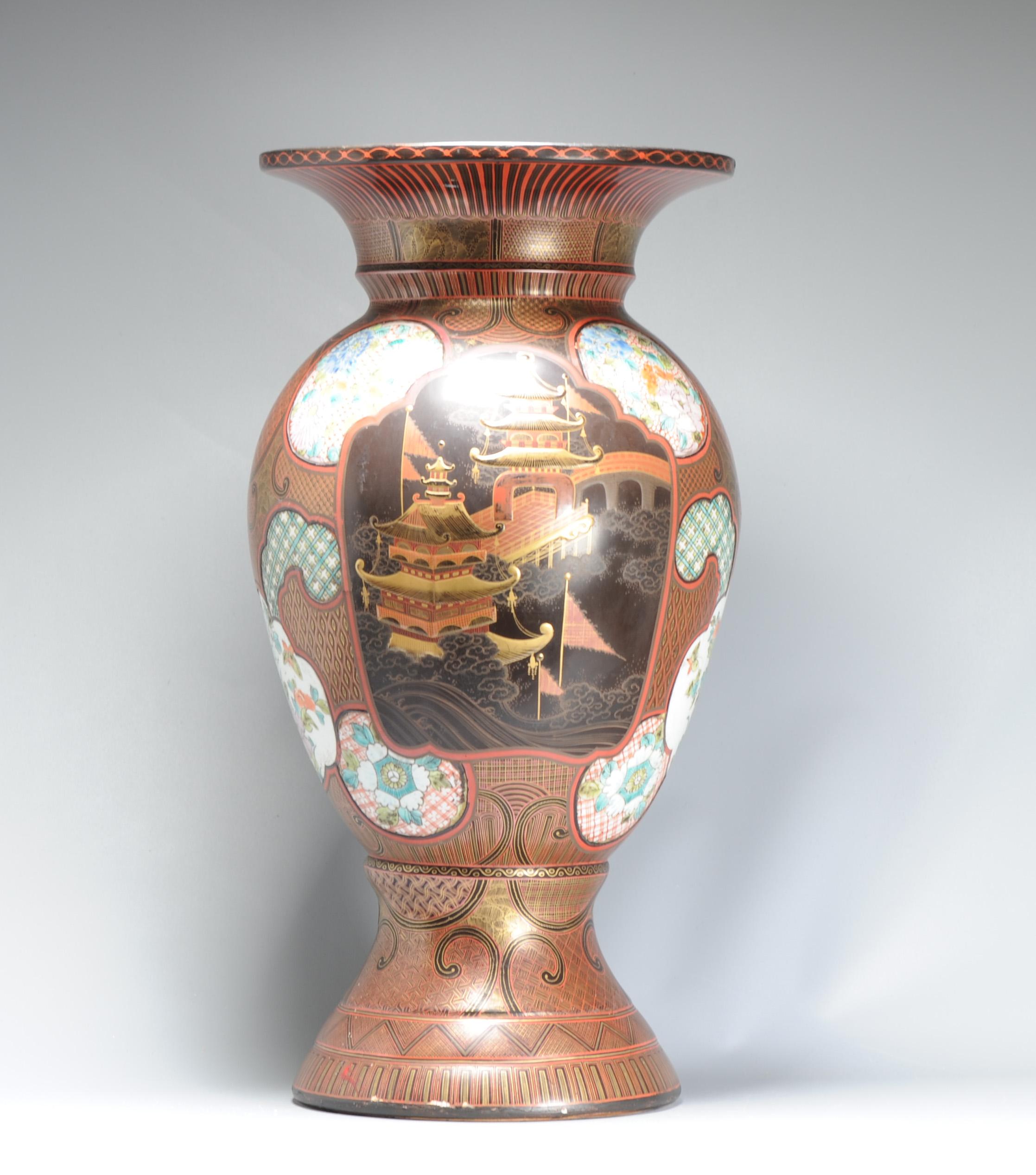 Antico vaso laccato giapponese del periodo Edo del XIX secolo di qualità superiore Giappone in vendita 10