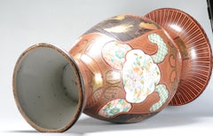 Antique Edo Period 19th C Japanese Lacquered vase of superior quality Japan