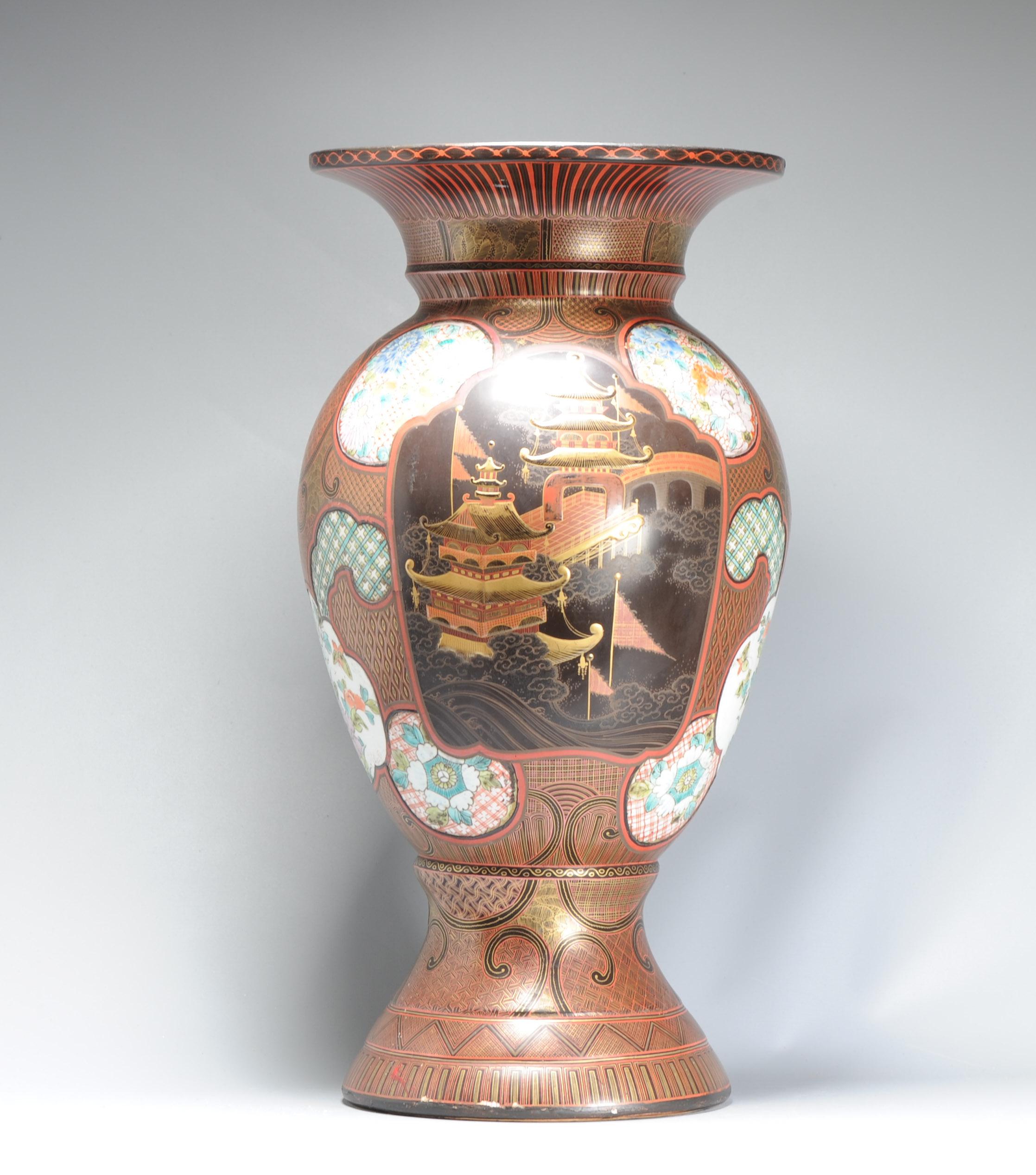 Antico vaso laccato giapponese del periodo Edo del XIX secolo di qualità superiore Giappone in vendita 3