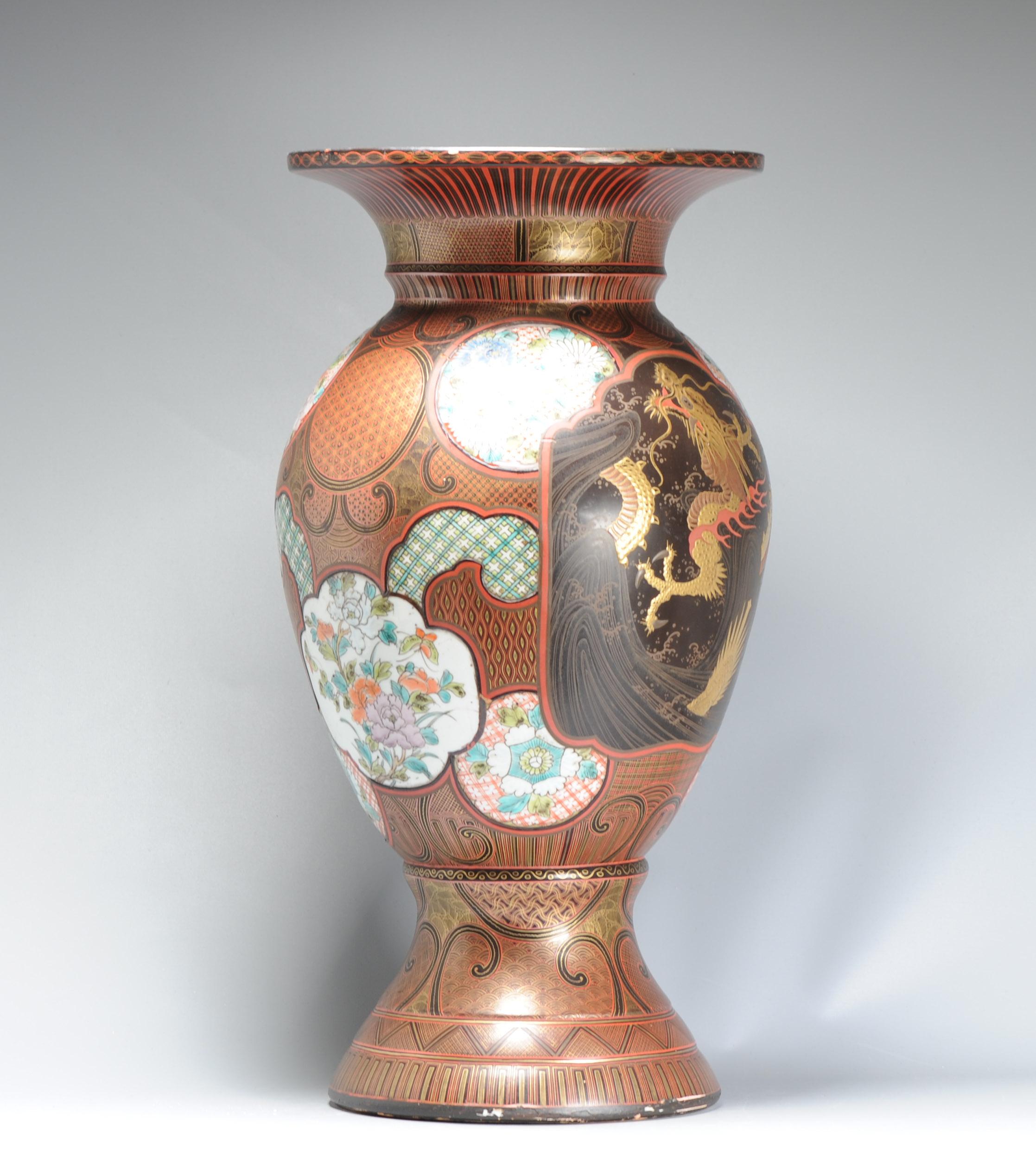 Antico vaso laccato giapponese del periodo Edo del XIX secolo di qualità superiore Giappone in vendita 4