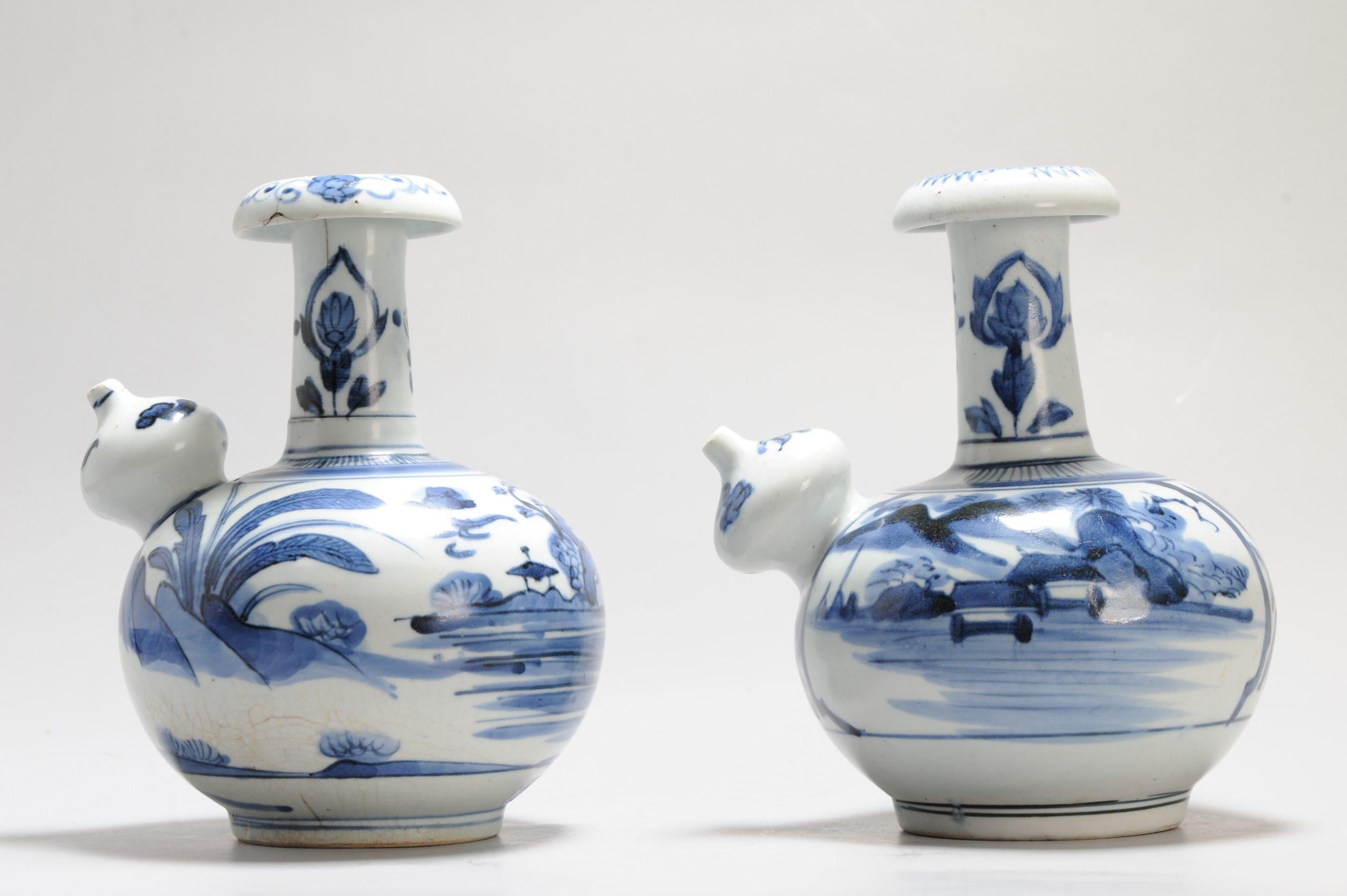 Chinois Ancienne période Edo vers 1670 en porcelaine japonaise de style Ming Ghendis Arita Kraak en vente
