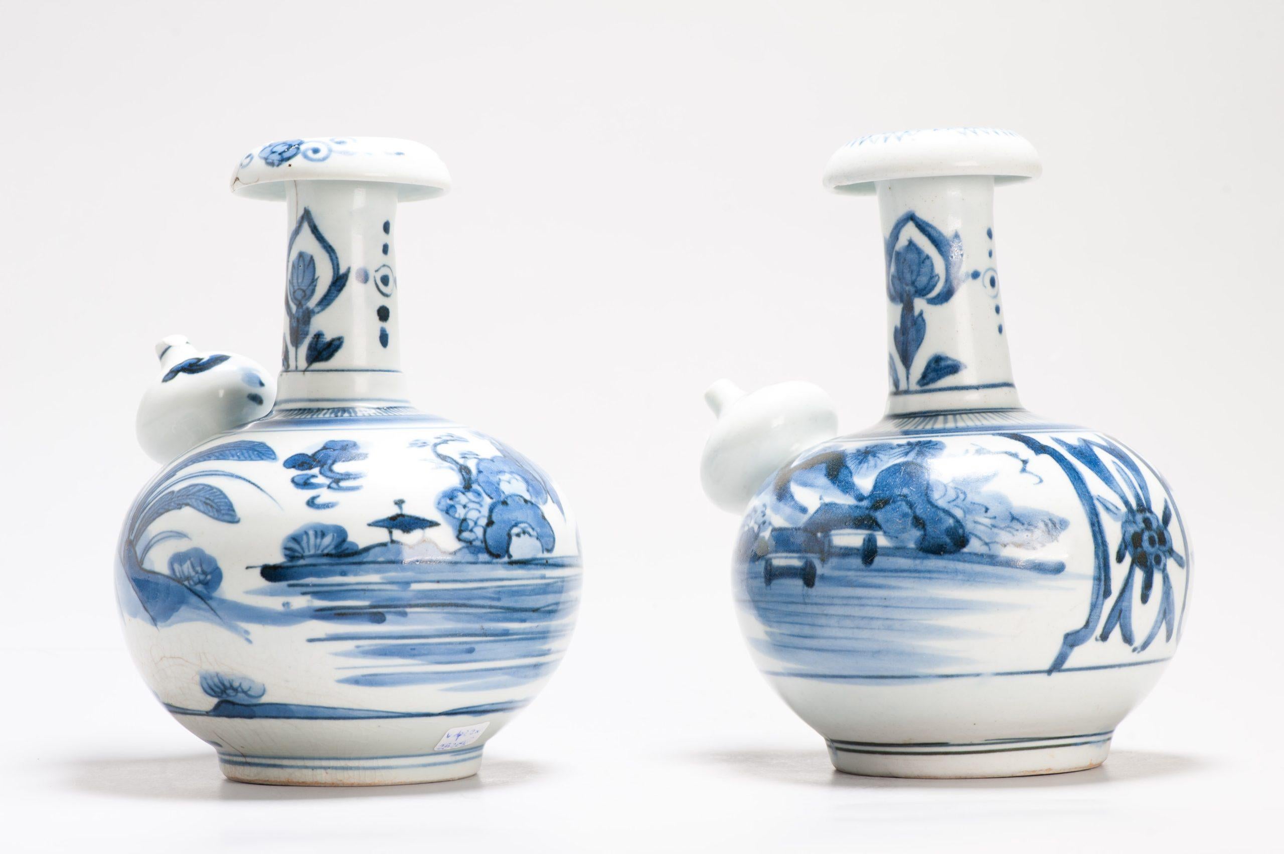Porcelaine Ancienne période Edo vers 1670 en porcelaine japonaise de style Ming Ghendis Arita Kraak en vente