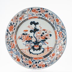 Antique Edo Period Ca 1700 Japanese Porcelain Dish Imari Red Gold Japan Plate