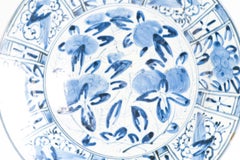 Antique plat Kraak Arita en porcelaine japonaise de la période Edo, vers 1680