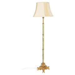 Antique Edwadian Onyx and Ormolu Floor Standard Lamp circa 1900