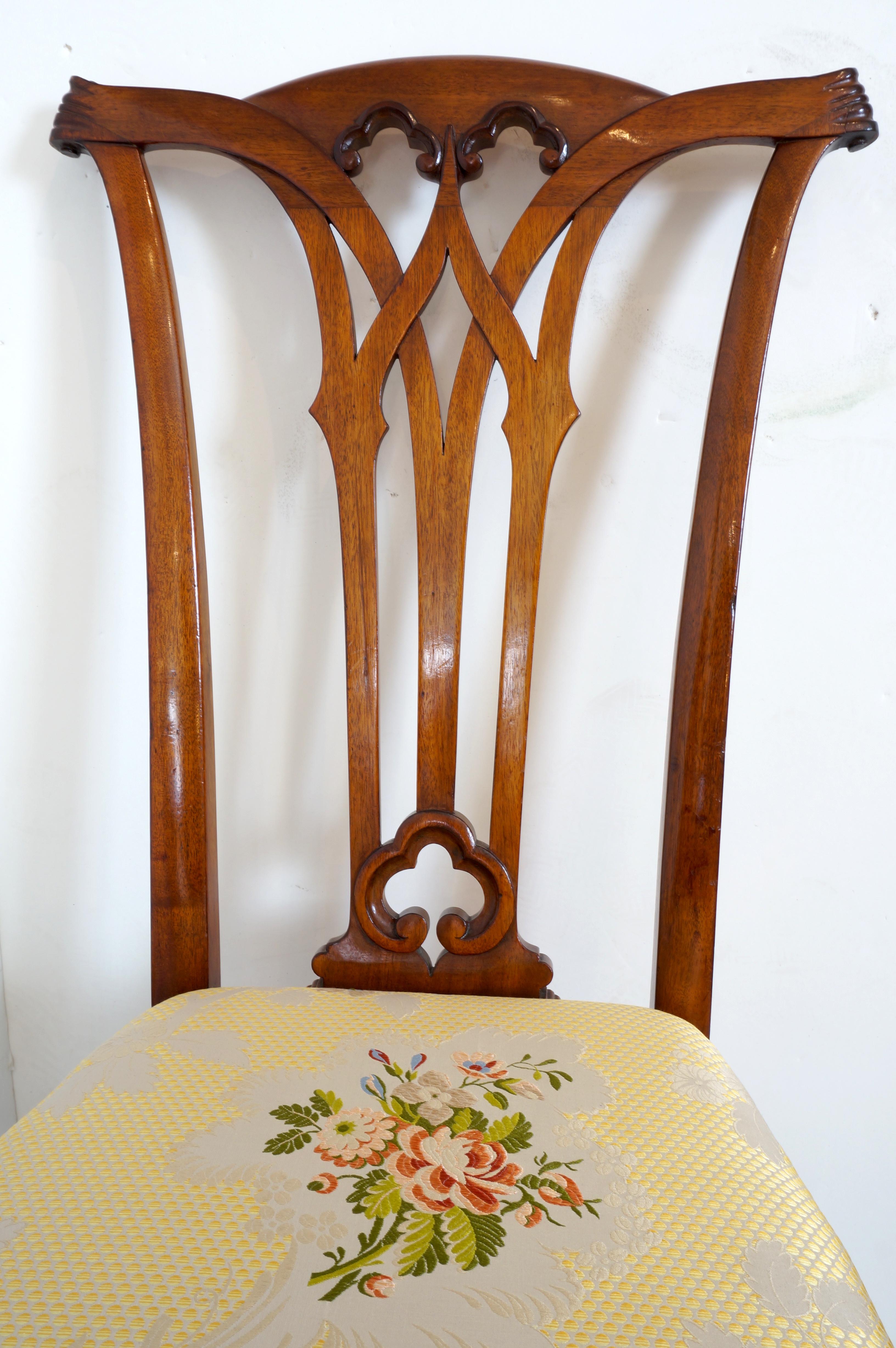 Antique Edwardian 10-Chair Dining Set  For Sale 7