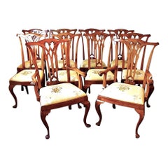 Used Edwardian 10-Chair Dining Set 