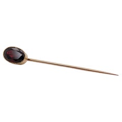 pin garnet Antique Edwardian 10 Karat Gold
Garnet Stick Pin
