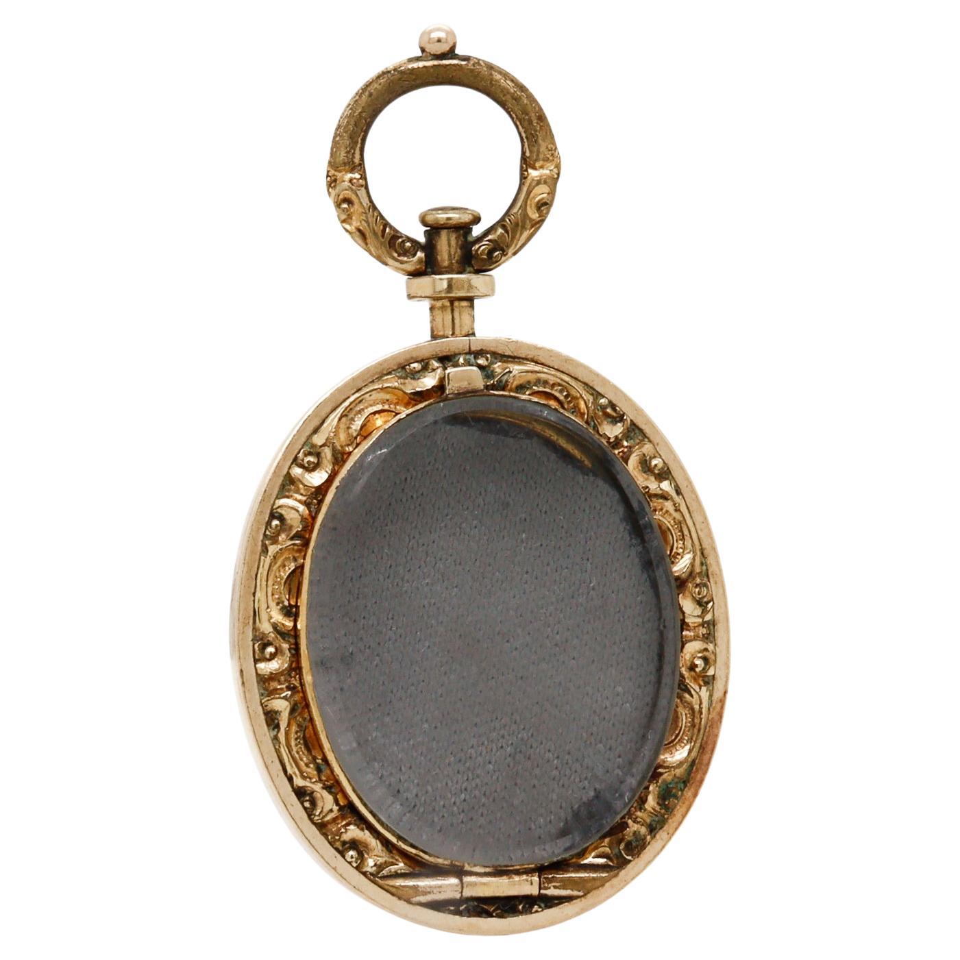 Breloque ou pendentif pour collier en or 14K de style édouardien ancien