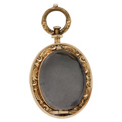 Antique Edwardian 14K Gold Locket Charm or Pendant for a Necklace