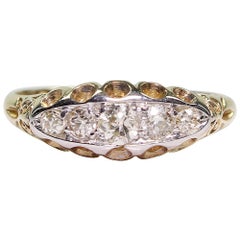 Antique Edwardian 18 Karat Gold Diamond Ring