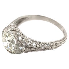 Antique Edwardian 1.84 Carat Old Mine Cut Diamond Ring