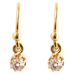 Boucles d'oreilles anciennes Edwardian 18ct 0.22ct Diamond Earrings
