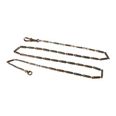 Antike edwardianische Kette aus 18 Karat Gold und Platin