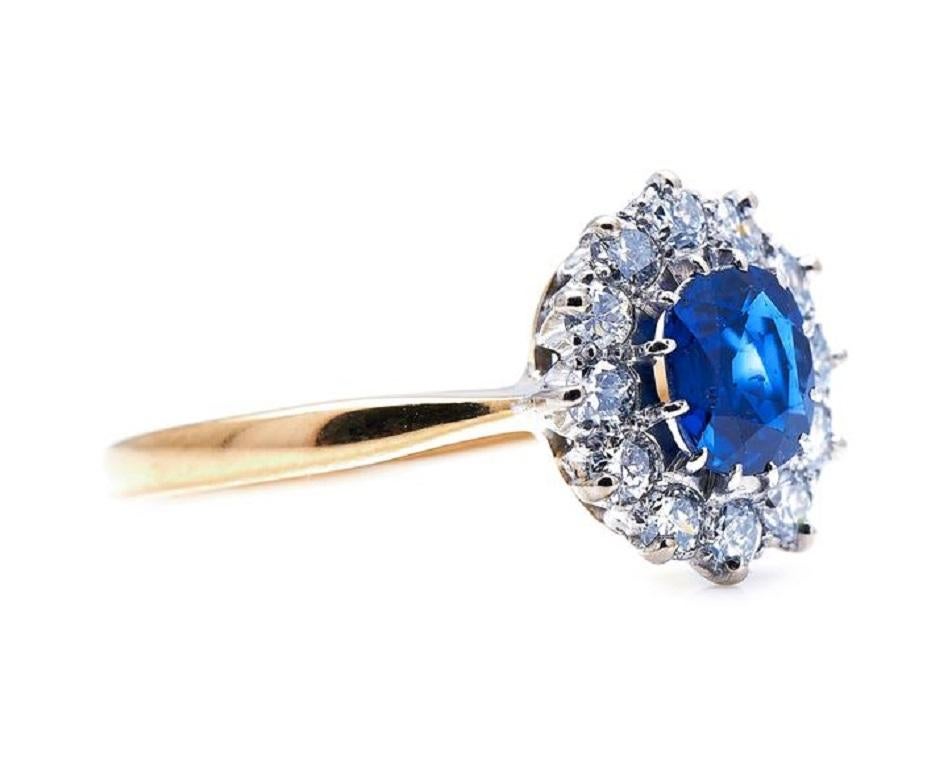 Sapphire and Diamond Ring. Sapphire and diamond cluster rings are immensely popular as a choice for engagement rings. Most famously worn by Princess Diana (whose engagement ring now adorns the Duchess of Cambridge), they’re classic, sophisticated