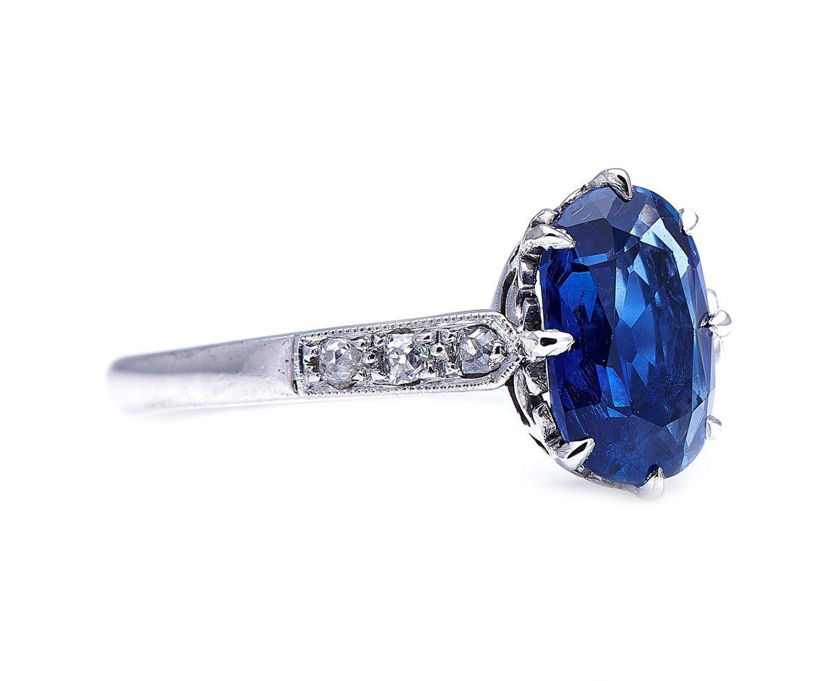 Burmese sapphire and diamond ring, early 20th century. Myanmar (formerly Burma), is most famous as a source of the world’s finest rubies and jadeite, but its sapphires are also of extraordinary quality, and command among the highest prices for