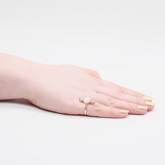 Antique Edwardian 18K Gold & Platinum Natural Pearl & 1.89ctw Diamond Ring