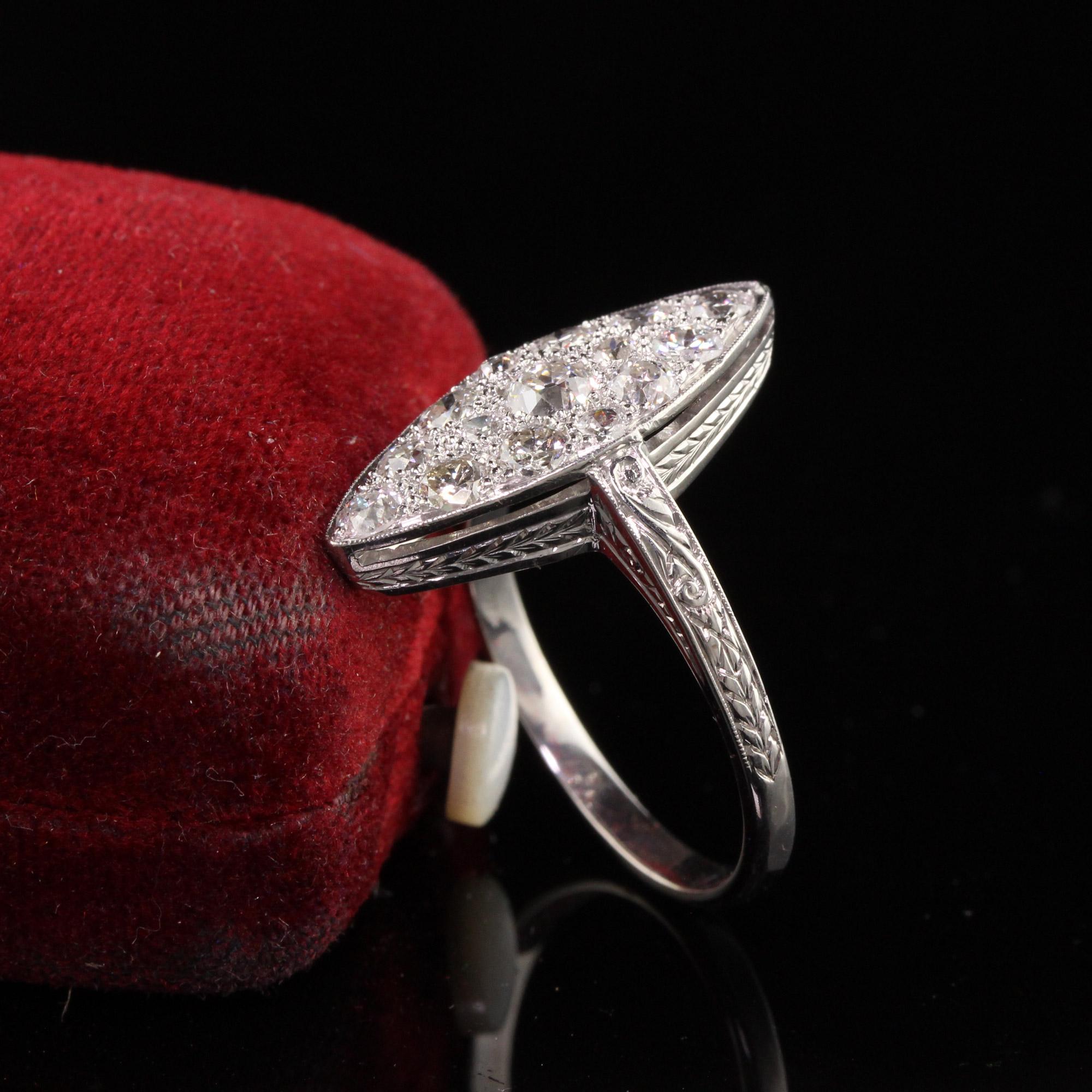 edwardian navette ring