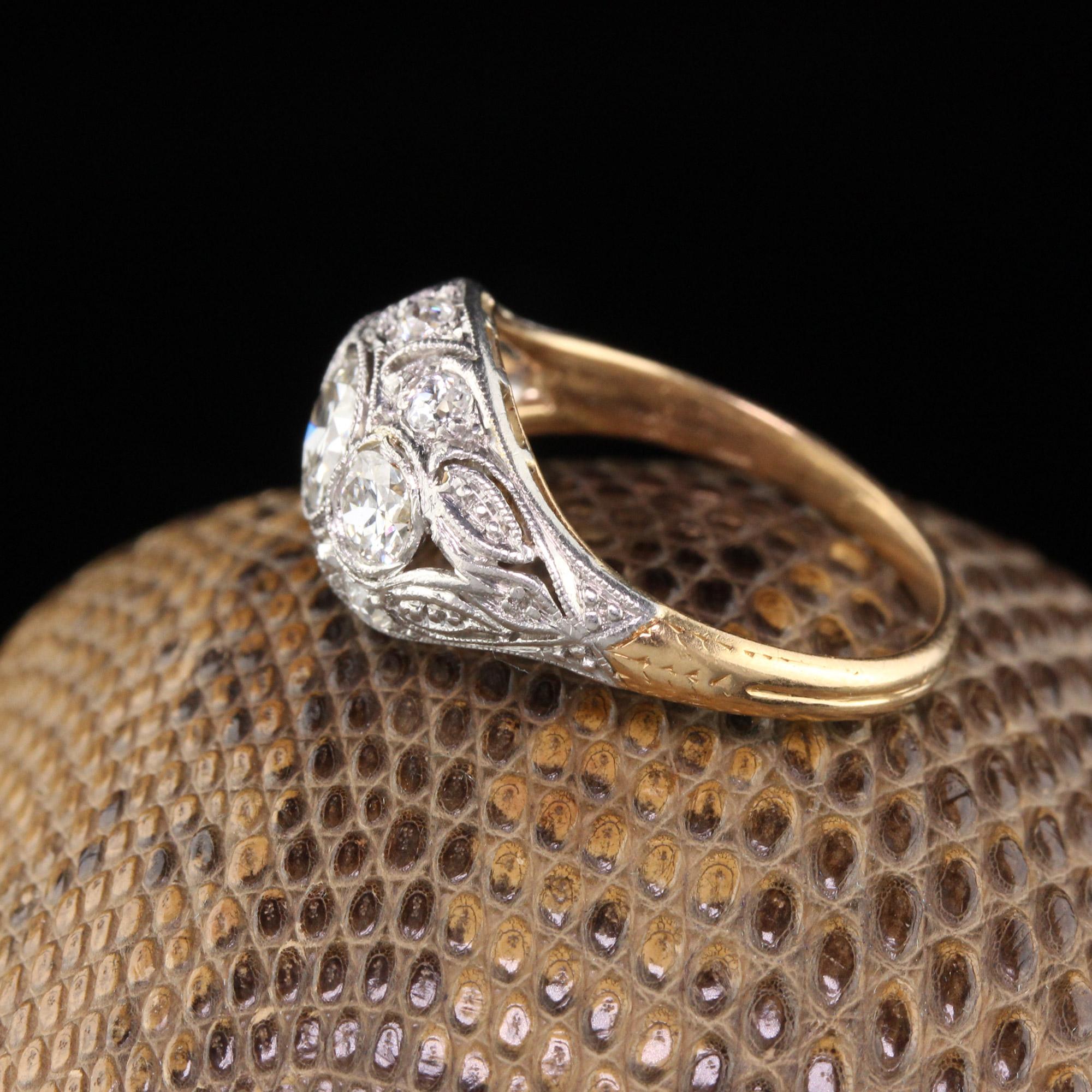 edwardian 3 stone diamond ring