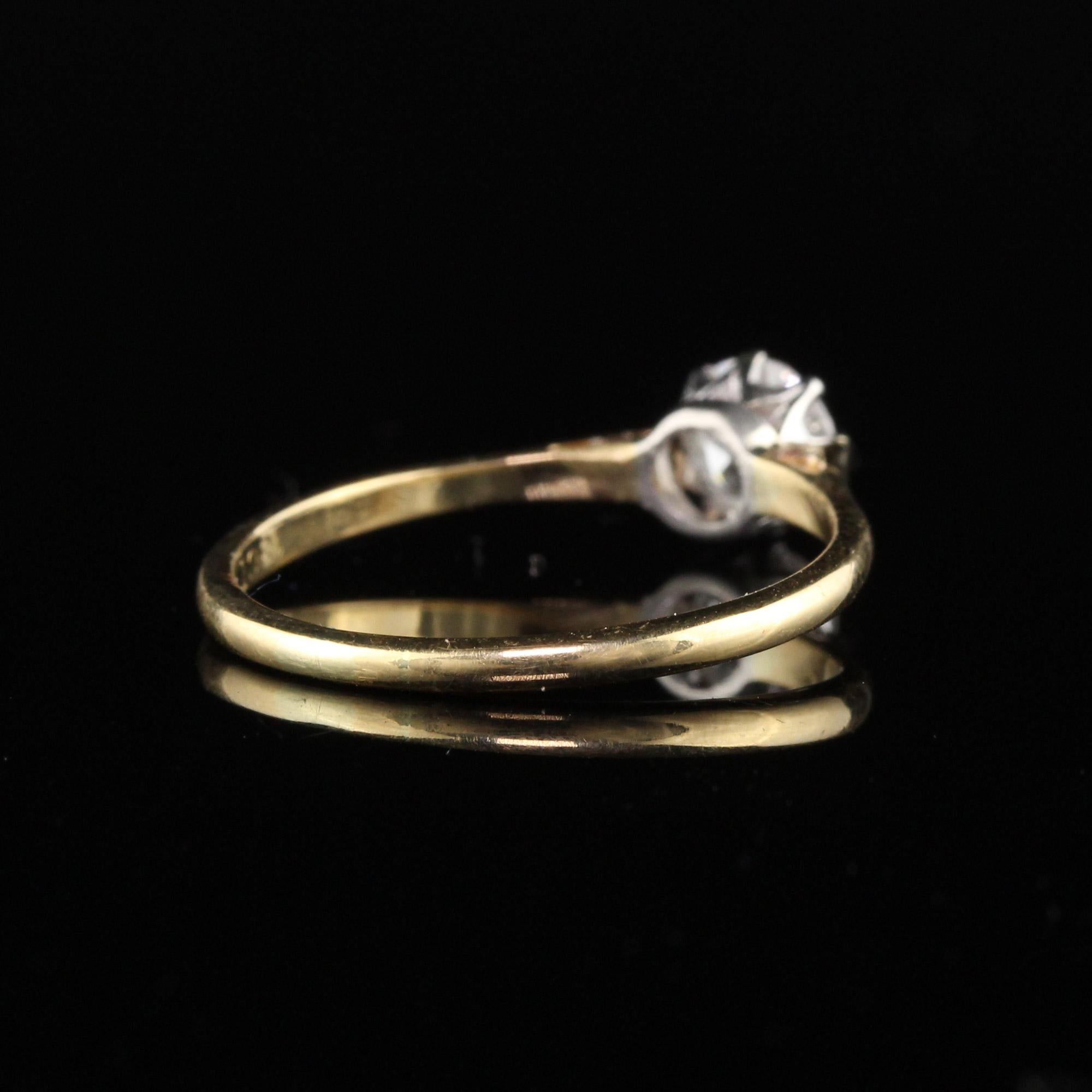 edwardian solitaire diamond engagement ring