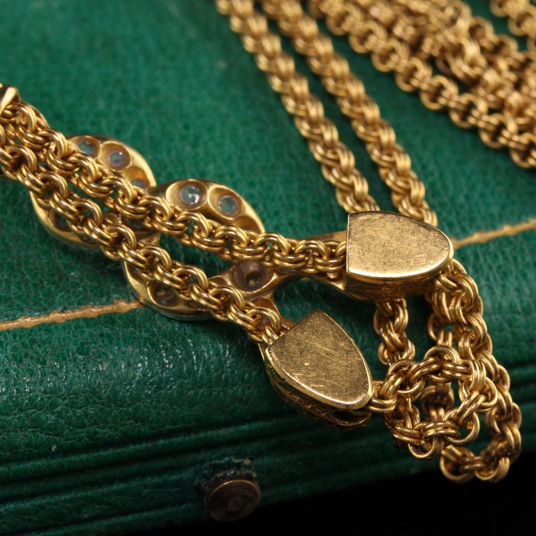 Antique Edwardian 18k Yellow Gold Rose Cut Diamond Ruby Sapphire Snake ...