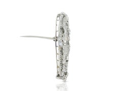 Antique Edwardian 1900s 3.50 Carat Diamond Openwork Horseshoe Brooch