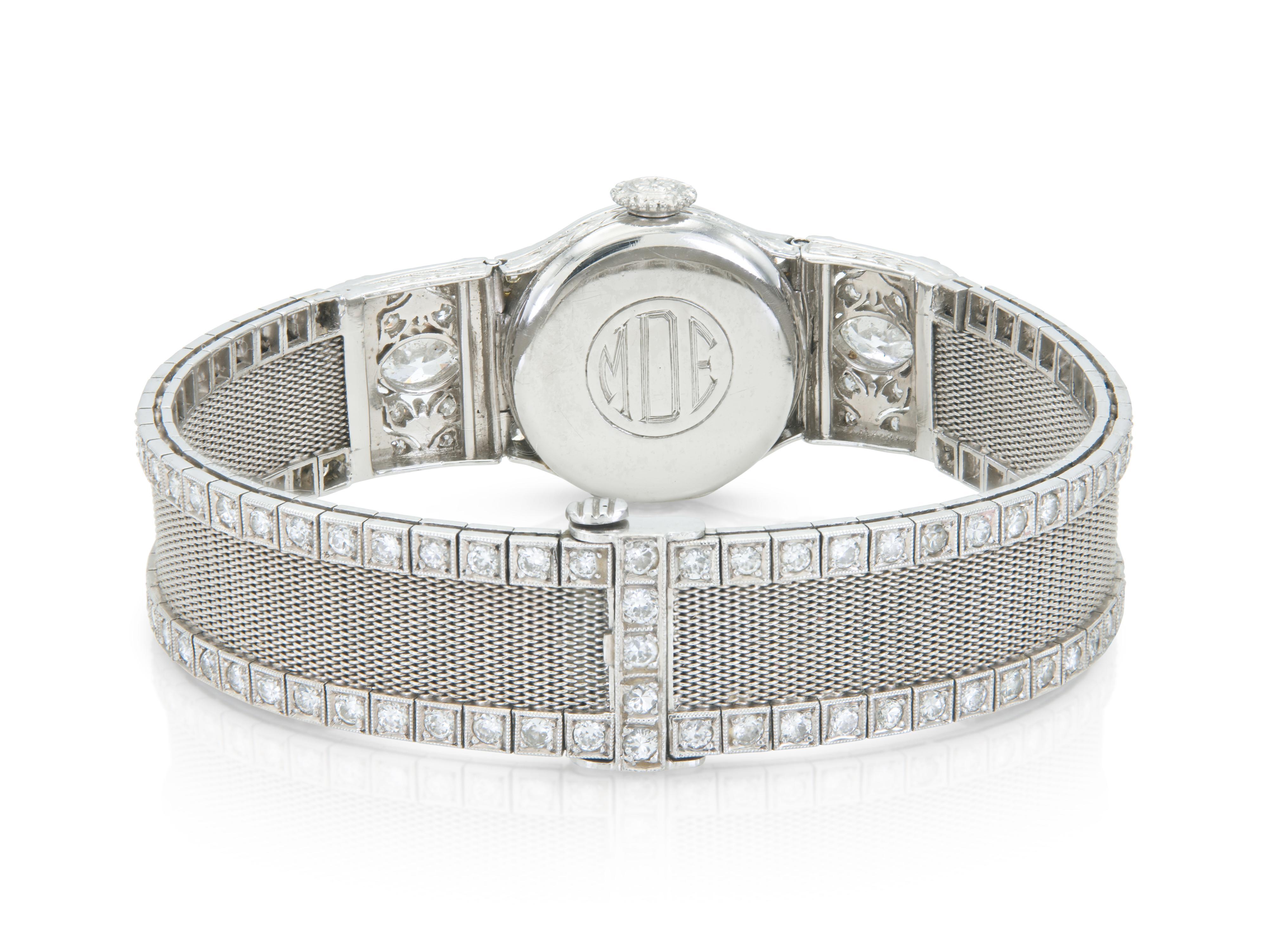 Taille mixte Montre ancienne Shreve & Co. et Patek Philippe à diamants, datant des années 1900. en vente