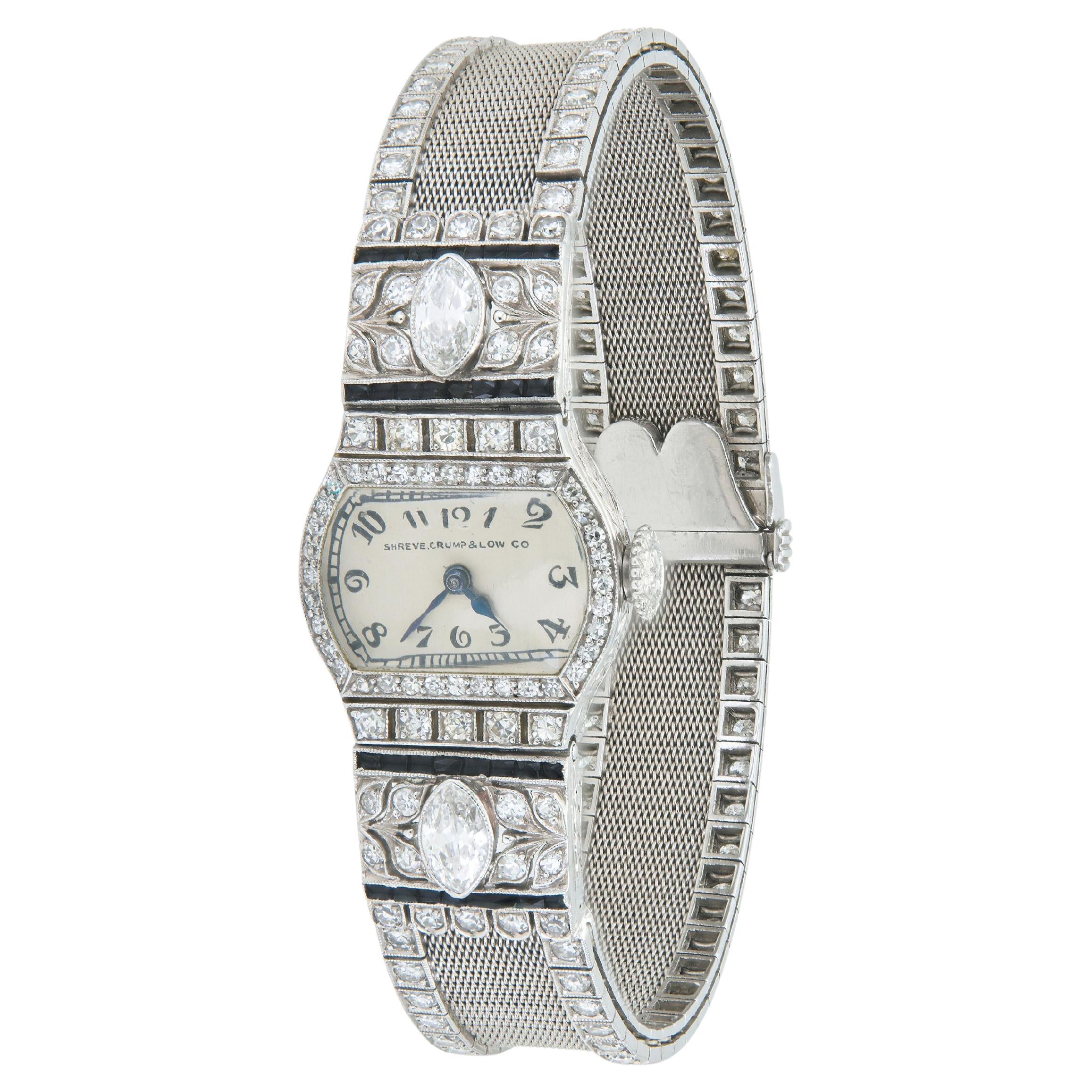 Montre ancienne Shreve 
Co. et Patek Philippe à diamants, datant des années 1900. en vente