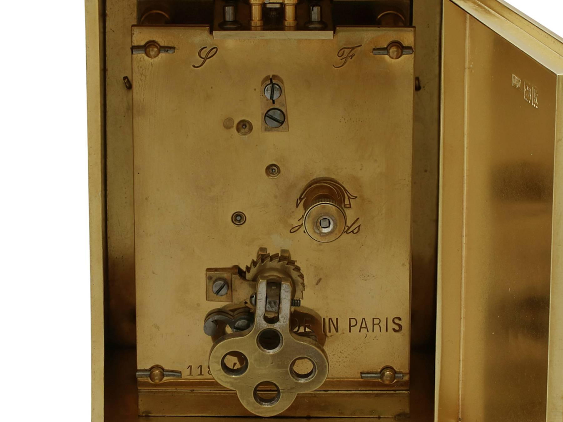 Mappin & Webb Ltd Antique Edwardian 1900s Sterling Silver Mantel Clock For Sale 1
