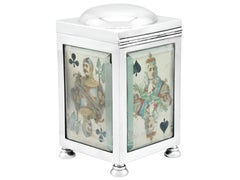 Antique Edwardian 1901 Sterling Silver Playing Card Box