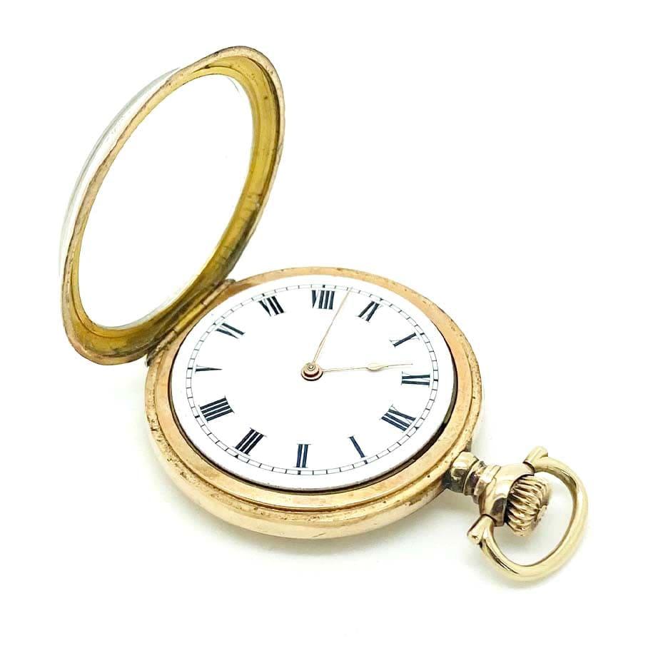 Antique Edwardian 1903 14k Gold Filled Pocket Watch  For Sale 2