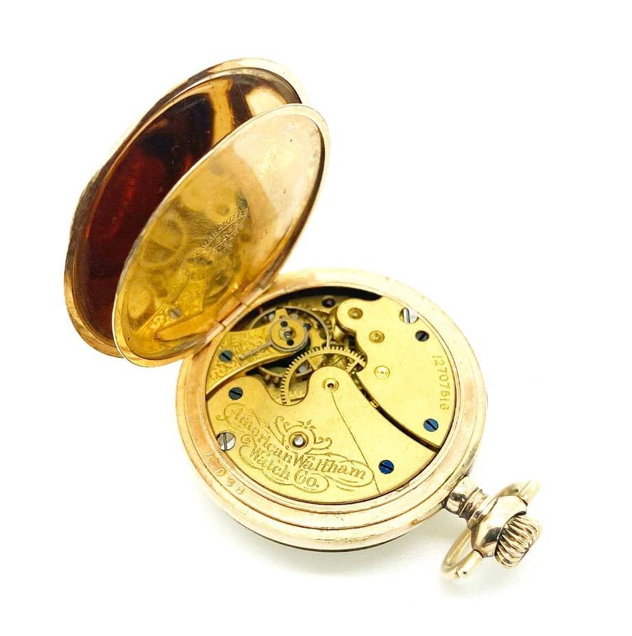 Antique Edwardian 1903 14k Gold Filled Pocket Watch  For Sale 4