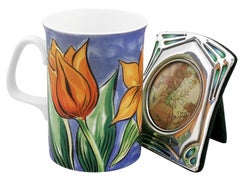 Edwardian Sterling Silver and Enamel Photograph Frame