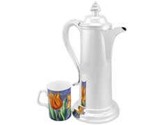 Antikes edwardianisches Flagon aus Sterlingsilber, 1908