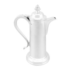 Antique Edwardian 1908 Sterling Silver Flagon