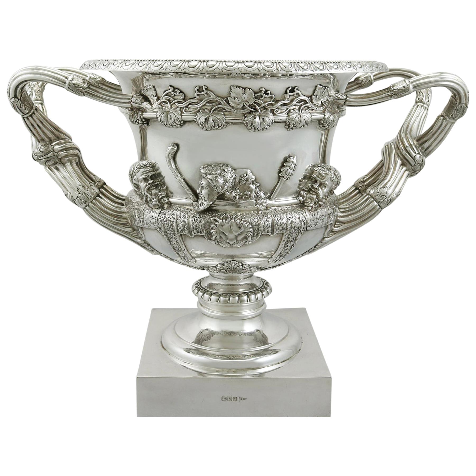Antique Edwardian 1908 Sterling Silver Warwick Vase Centerpiece